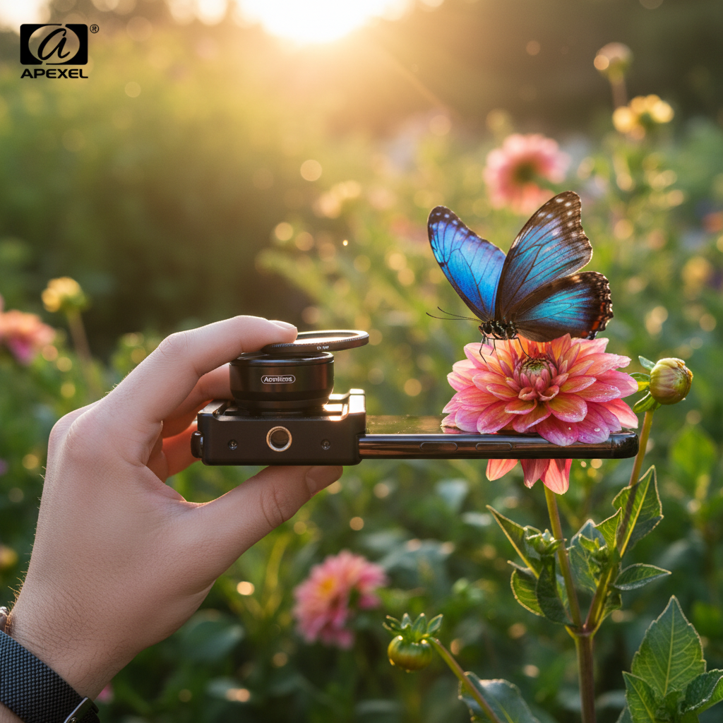 APEXEL Macro 100mm Lens — Elevate Your Mobile Photography