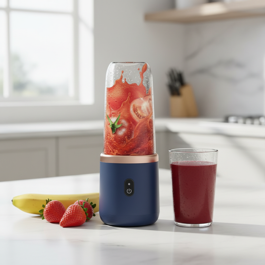 Navy Blue Portable Personal Blender — Blend On The Go