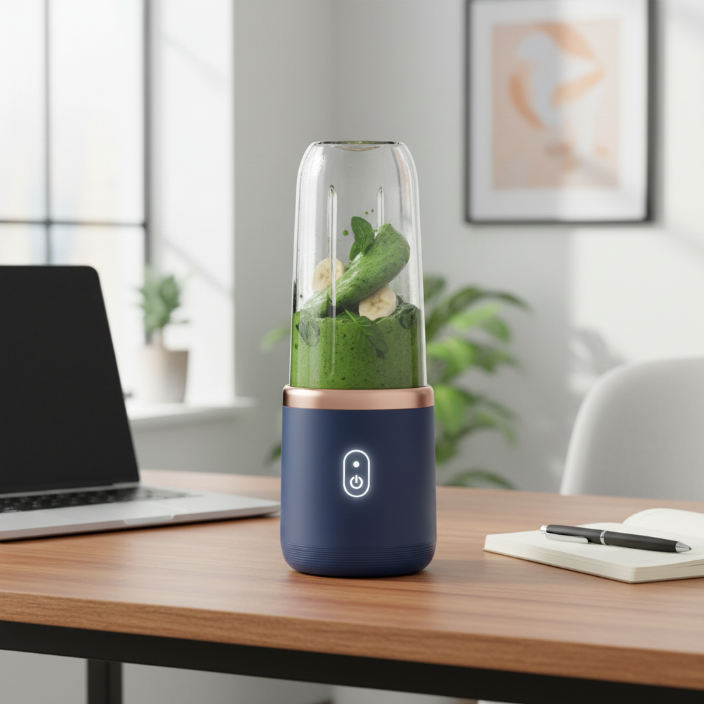 Navy Blue Portable Personal Blender — Blend On The Go