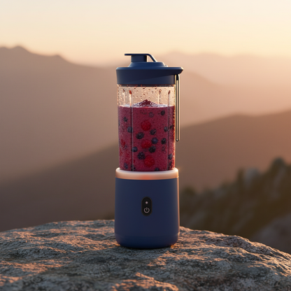 Navy Blue Portable Personal Blender — Blend On The Go